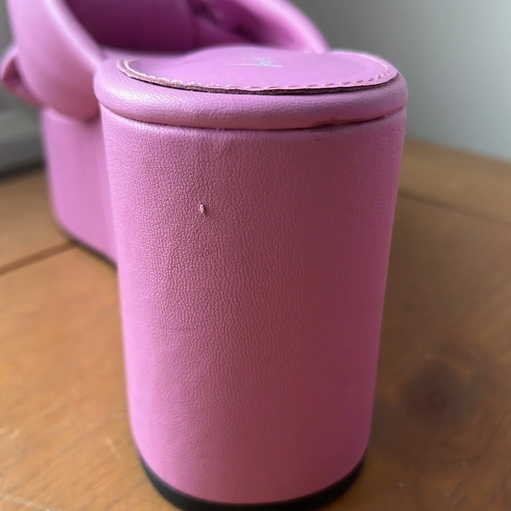 Circus NY Sam Edelman Women’s Grady Wedge Fiji Flower Pink Slide Sandal 8